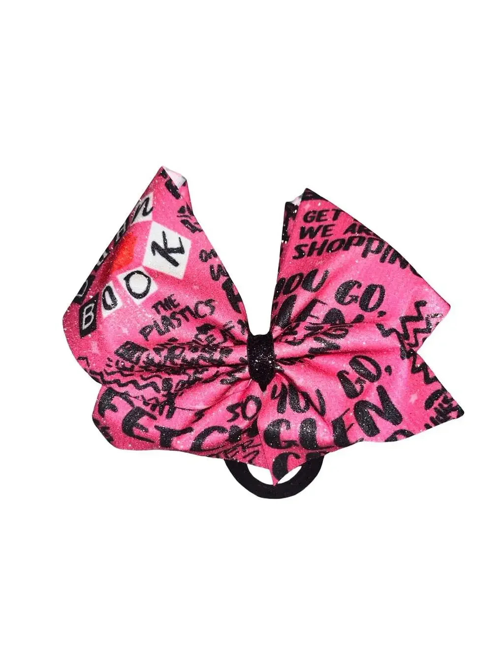Mean Girls Themed 'Get In Loser We're Going To Cheer Practice' Glitter Cheer Bow